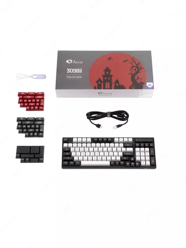 Клавиатура Akko 3098S RGB Dracula(Hotswappable) CS Silver RGB — 3