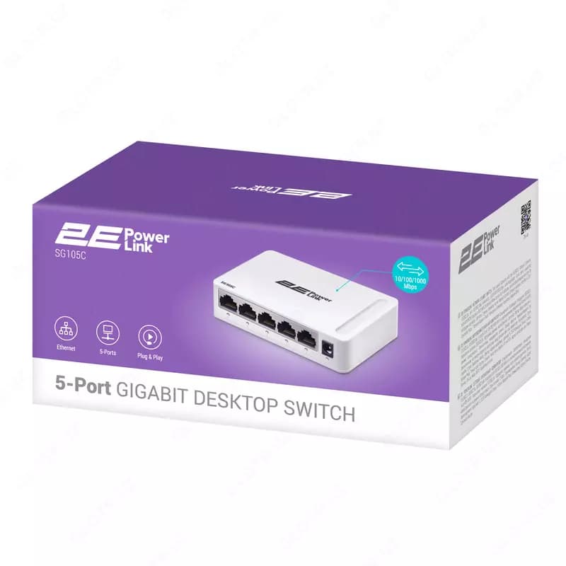 Коммутатор 2E PowerLink SG105C 5xGE, неуправляемый — 4