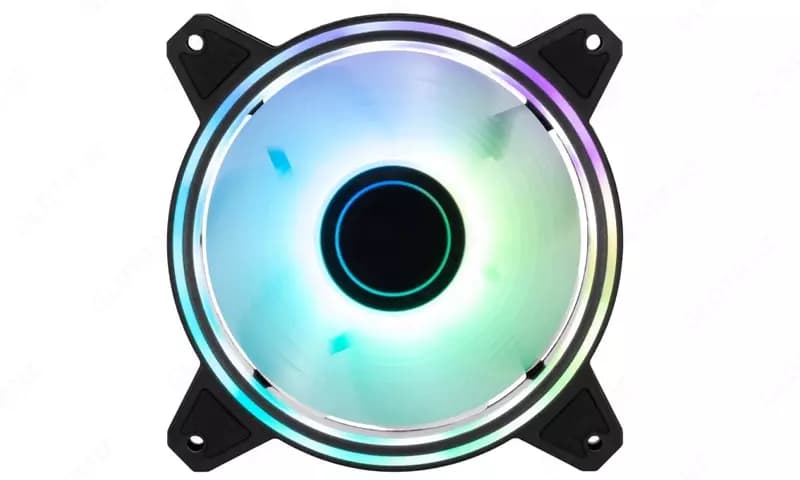 Корпусный вентилятор 2E Gaming Air Cool Infinity M ACF120IMW-ARGB, 120mm, 1200rpm, 3pin, 3pin+5VAura, 22dBa — 1