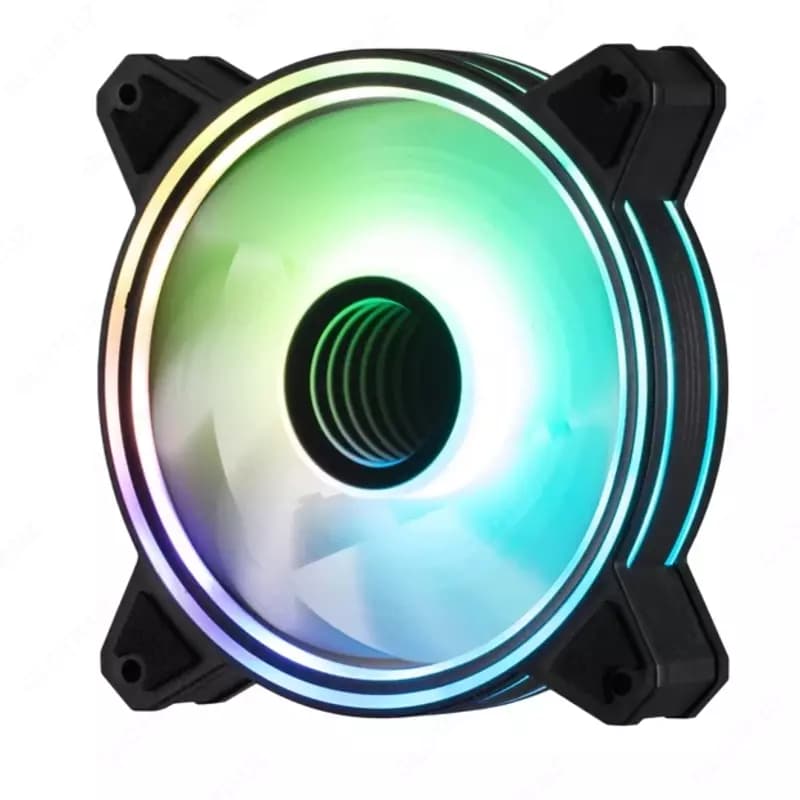 Корпусный вентилятор 2E Gaming Air Cool Infinity M ACF120IMW-ARGB, 120mm, 1200rpm, 3pin, 3pin+5VAura, 22dBa — 2