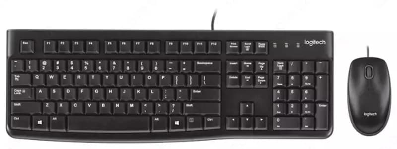 Клавиатура и мышь Logitech Desktop MK120 Black USB — 2