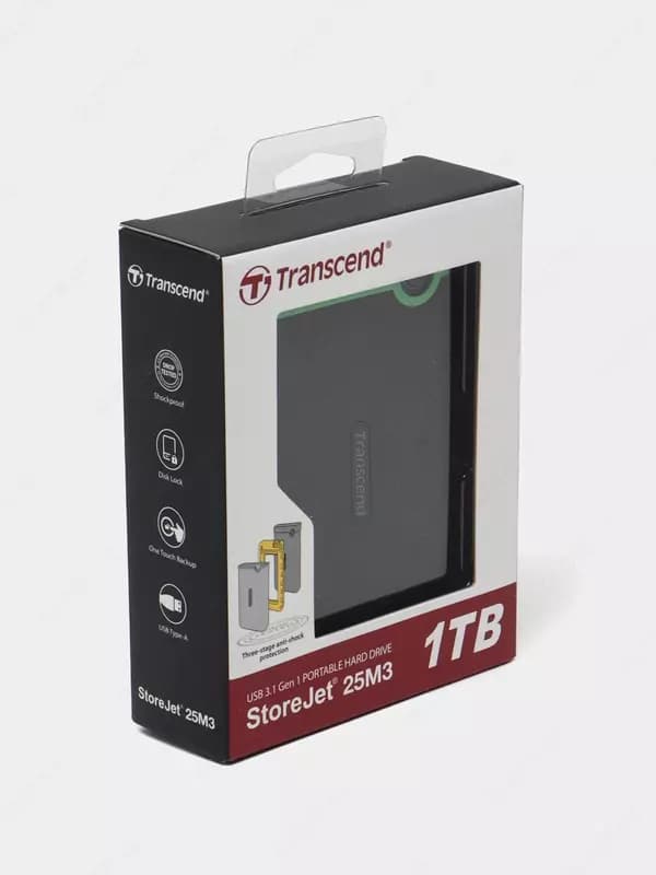 Внешний жесткий диск HDD USB 1TB TRANSCEND — 3