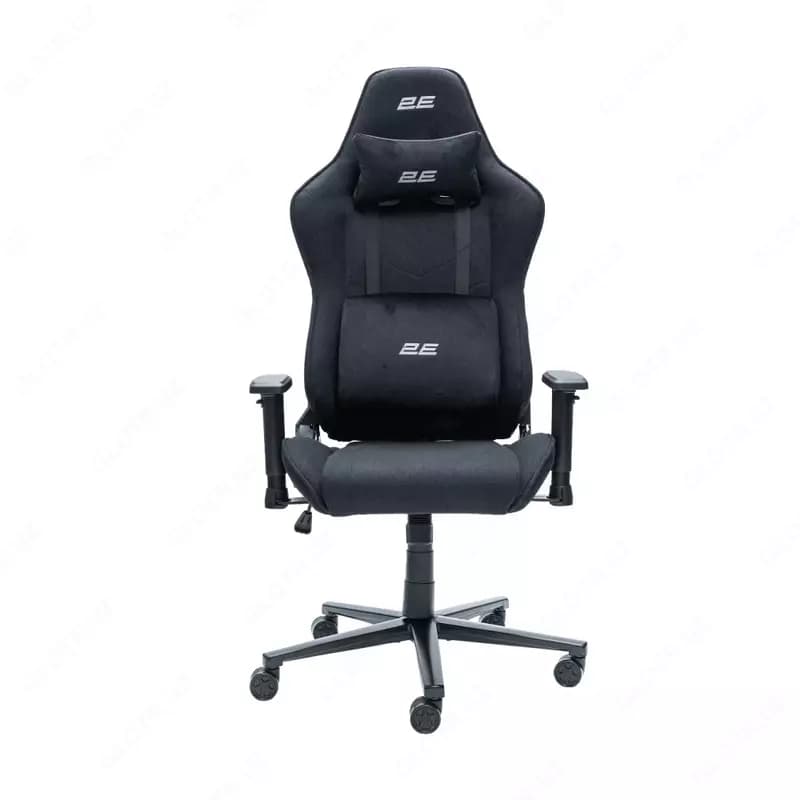 Кресло 2E GAMING BUSHIDO Lite, ткань, 2D-Armrests, чёрный — 1