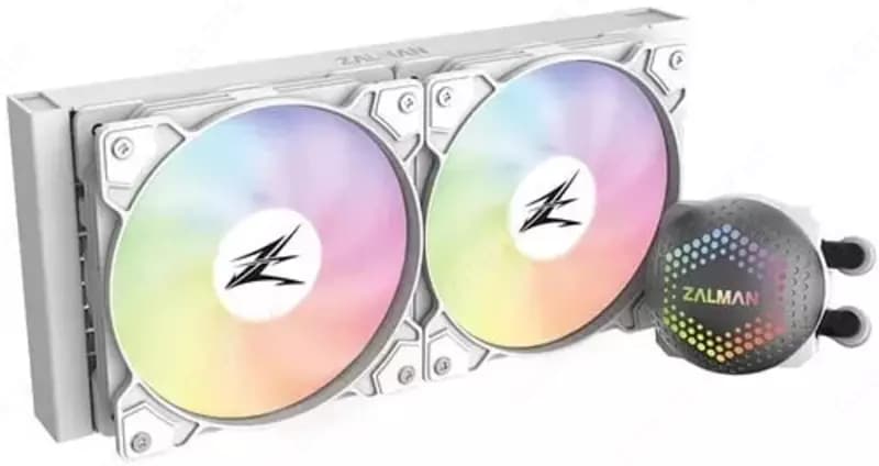 Система жидкостного охлаждения ”Zalman” ALPHA 24, ARGB, 2х120 мм Белый — 2