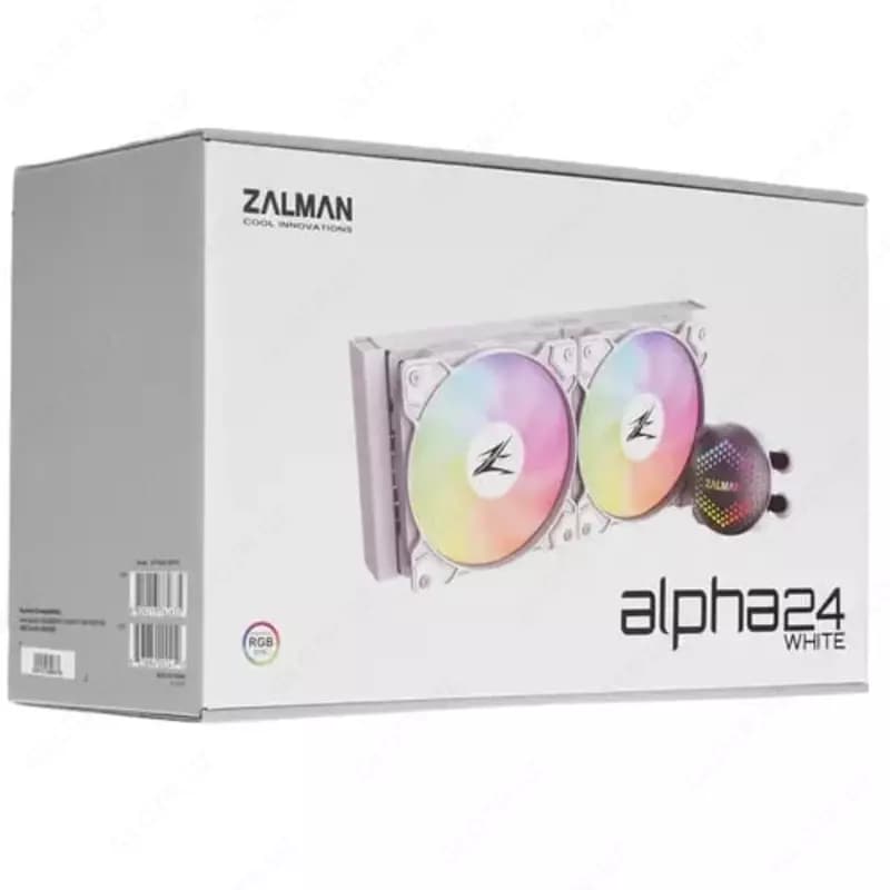 Система жидкостного охлаждения ”Zalman” ALPHA 24, ARGB, 2х120 мм Белый — 4