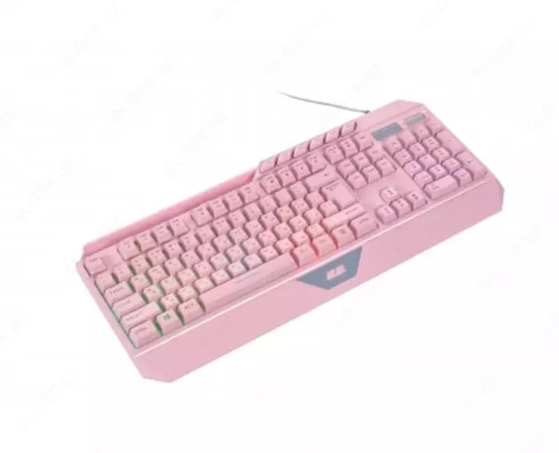 Клавиатура мембранная 2E GAMING KG315 110key, USB-A, EN/RU, RGB, розовый, — 2
