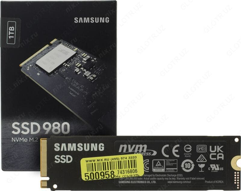 Твердотельный накопитель SAMSUNG 980 MZ-V8V1T0BW 1Tb — 1