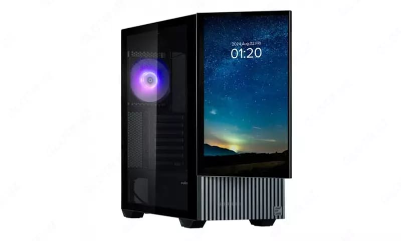Корпус Zalman Z10 DS, без БП, 2xUSB3.0, 1хUSB Type-C, 2х120мм, 1x120мм ARGB, TG Side Panel, ATX, Monitor, чёрный,Z10DSBLACK — 2