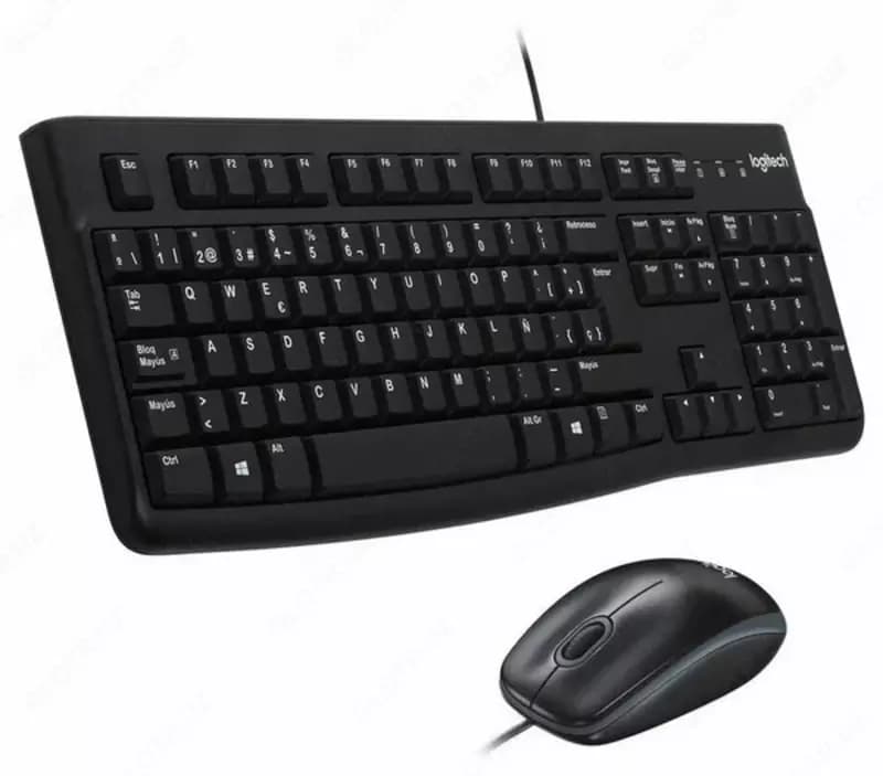 Комплект клавиатура и мышь проводная Logitech Desktop MK120 — 1