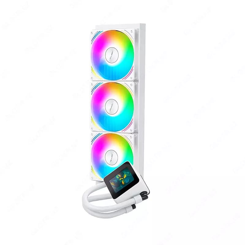 Система жидкостного охлаждения процессора ”Huntkey” Elexir V360, LGA1700, White (Арт. - 09274) — 2