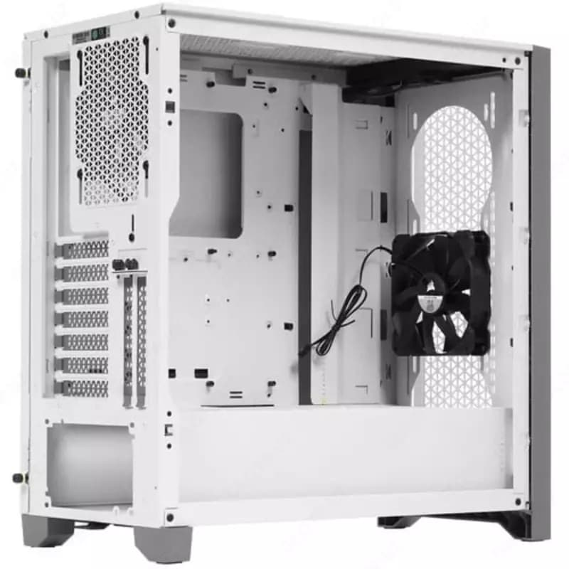 Компьютерный игровой кейс ”Corsair” 4000D RGB Airflow (Арт. - 06218) White — 2