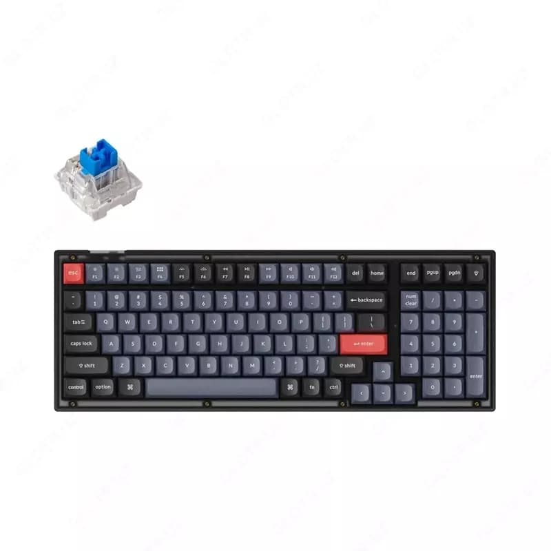 Keyboard Keychron V5 100 Key QMK Keychron K PRO Blue Hot-Swap RGB Frosted Black — 2
