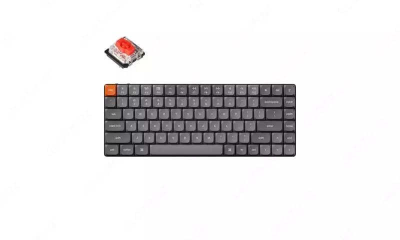 Клавиатура механическая Keychron K3 MAX 84Key, K pro Red, WL/BT/USB-A, QMK, EN/RU/UZ, RGB, черный K3M-B1-UZ — 1