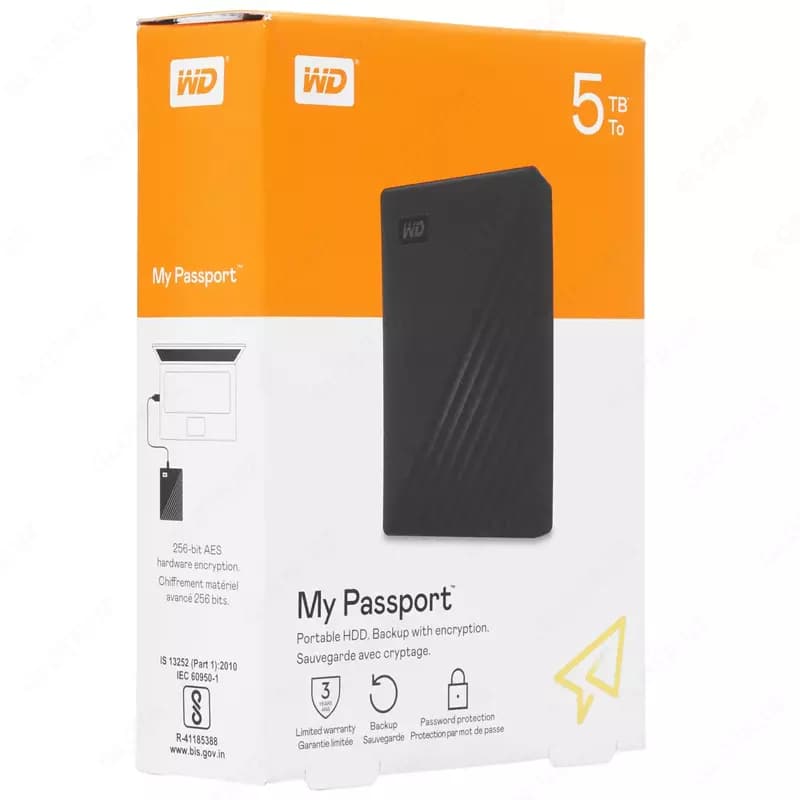 Внешний жесткий диск HDD WD My Passport 5ТБ — 4