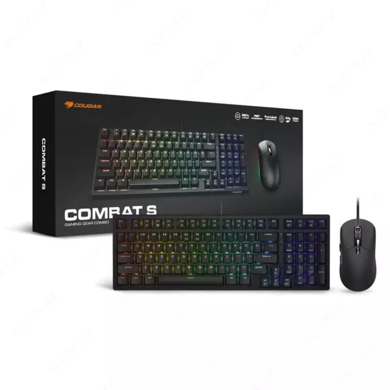 Игровая клавиатура и мышь (проводная) ”Cougar” COMBAT S, механическая, RGB (Арт. - 22110) Black — 7