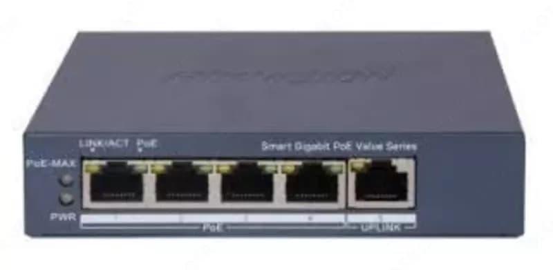 Коммутатор 4 портовый неуправляемый Гигабитный POE DS-3E1505P-EI/M — 3