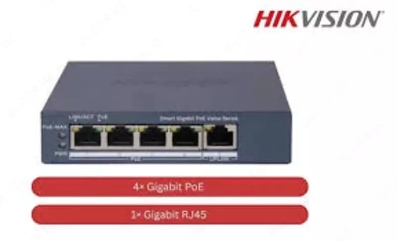 Коммутатор 4 портовый неуправляемый Гигабитный POE DS-3E1505P-EI/M — 5