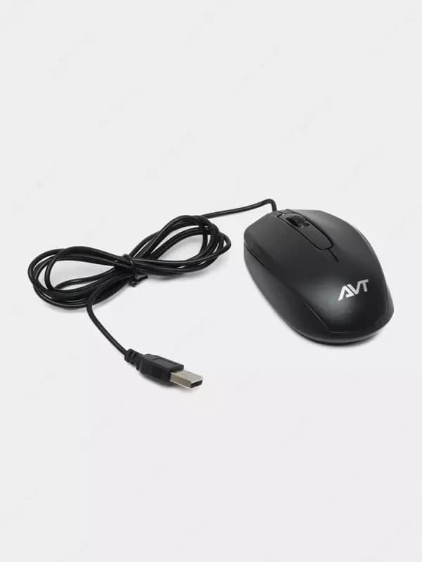 Компьютерная мышь (проводная) ”Avtech” AVT-M102, USB, 1000dpi (Арт. - 0844) Black — 3