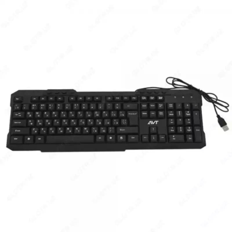 Компьютерная клавиатура (проводная) ”Avtech” KBM-302, USB (Арт. - 0719) Black — 1