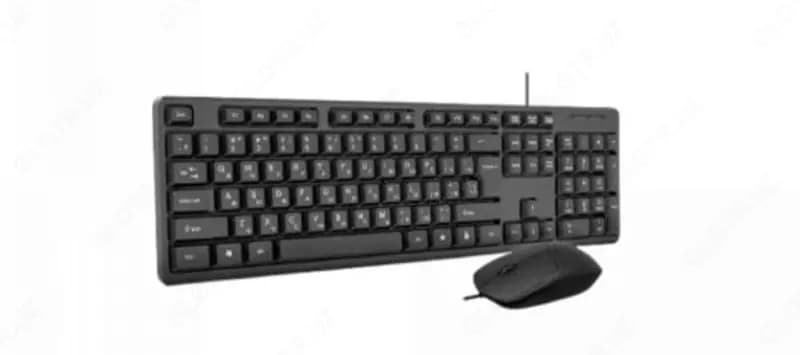 Компьютерная клавиатура и мышь (проводная) ”Avtech” AVT CB300, USB (Арт. - 2283) Black — 1