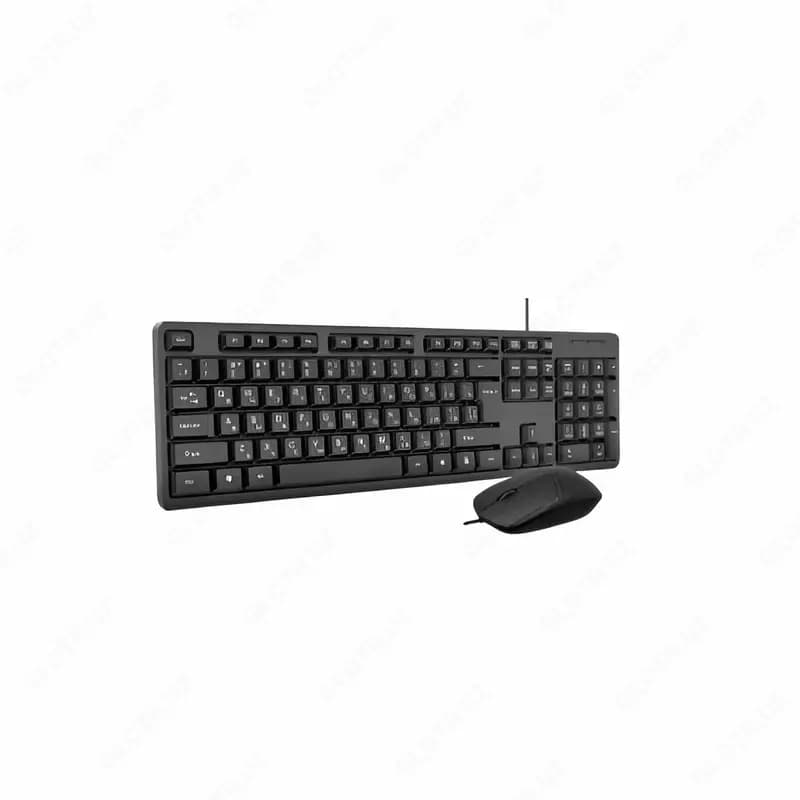 Компьютерная клавиатура и мышь (проводная) ”Avtech” AVT CB300, USB (Арт. - 2283) Black — 3