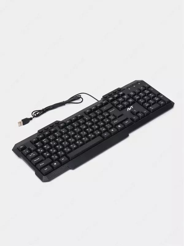 Компьютерная клавиатура и мышь (проводная) ”Avtech” AVT Combo KBM302 + M102, USB (Арт. - 2281) Black — 3