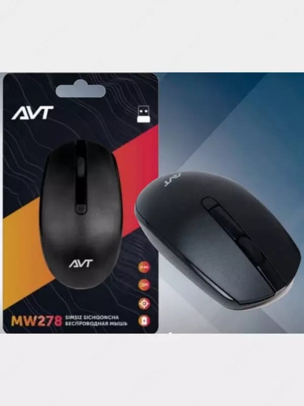 Компьютерная мышь (беспроводная) ”Avtech” AVTMW278, USB, 800/1200/1600dpi (Арт. - 08090) Black — 6