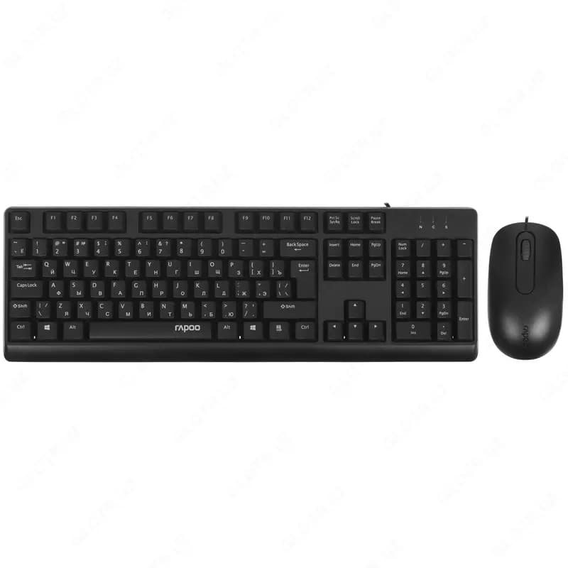 Комплект проводная клавиатура и мышь Rapoo X130PRO — 1