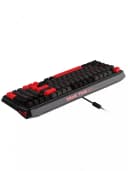 Клавиатура механическая Lemokey X4 84Key, Keychron Brown, USB-A, QMK, EN/KZ/RU, Red led, черный
