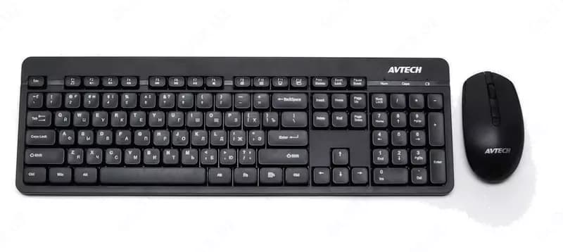 Компьютерная клавиатура и мышь (беспроводная) ”Avtech” AVT CW602, USB (Арт. - 22004) Black — 1