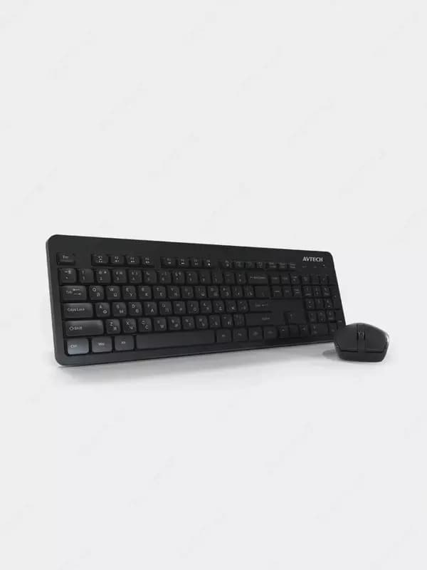 Компьютерная клавиатура и мышь (беспроводная) ”Avtech” AVT CW602, USB (Арт. - 22004) Black — 2