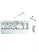 Компьютерная клавиатура и мышь (проводная) ”Avtech” AVT PRO C303, USB (Арт. - 22062) White