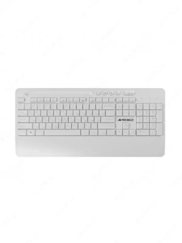 Компьютерная клавиатура и мышь (проводная) ”Avtech” AVT PRO C303, USB (Арт. - 22062) White — 2