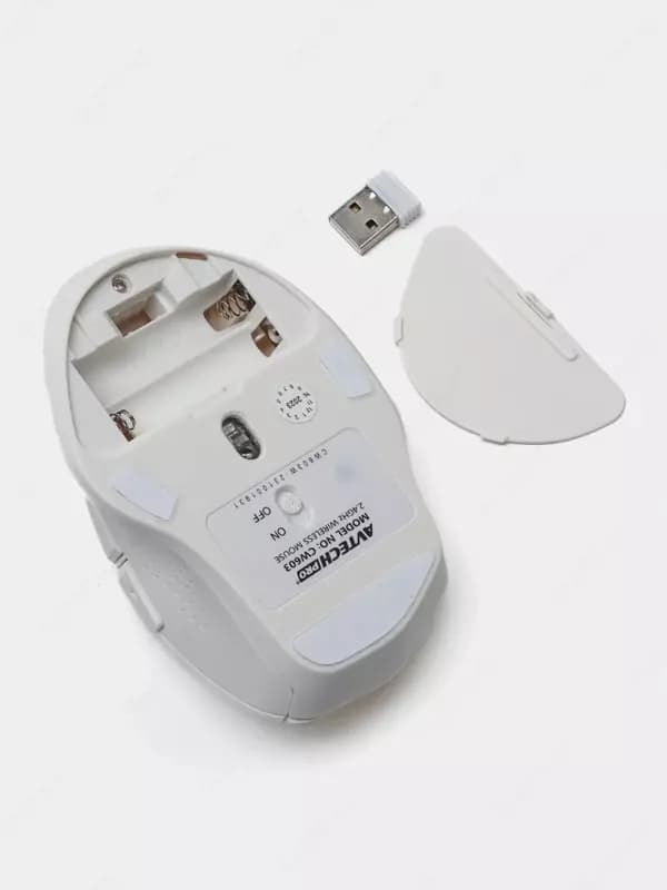 Компьютерная клавиатура и мышь (беспроводная) ”Avtech” AVT CW603, USB (Арт. - 22009) White — 4