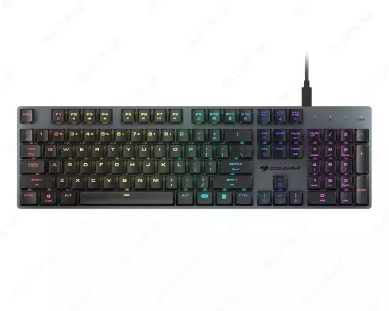 Игровая клавиатура (универсальная) ”Cougar” Luxlim, USB-разъем / USB Type-C, RGB (Арт. - 07139) Black — 1