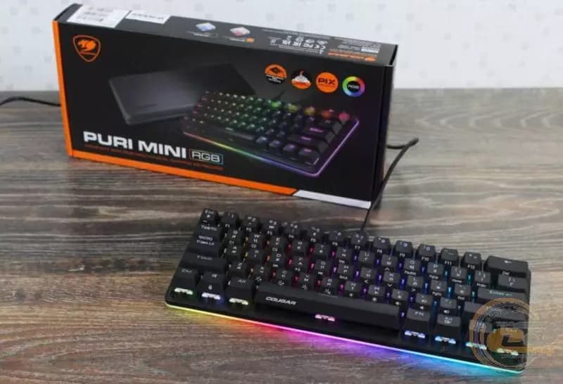 Игровая клавиатура (универсальная) ”Cougar” PURI MINI, USB-разъем / USB Type-C, RGB (Арт. - 07003) Black/White — 4