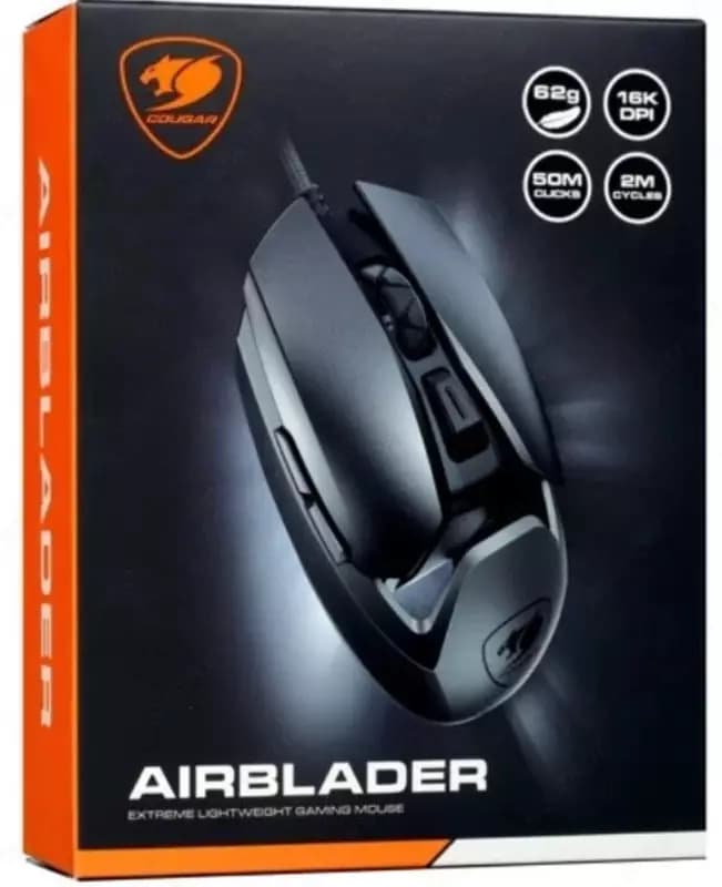 Компьютерная мышь (проводная) ”Cougar” AirBlader, USB, 16000dpi, 1.8 м (Арт. - 08206) Black — 5