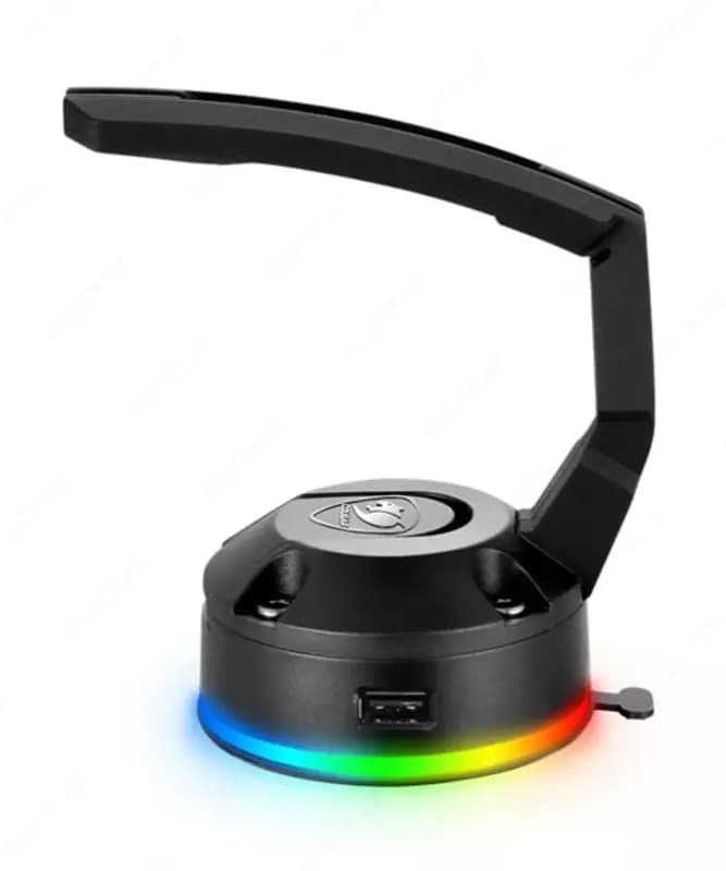 Держатель для провода ”Cougar” Bungee Bunker, USB, RGB (Арт. - 4675) Black — 2