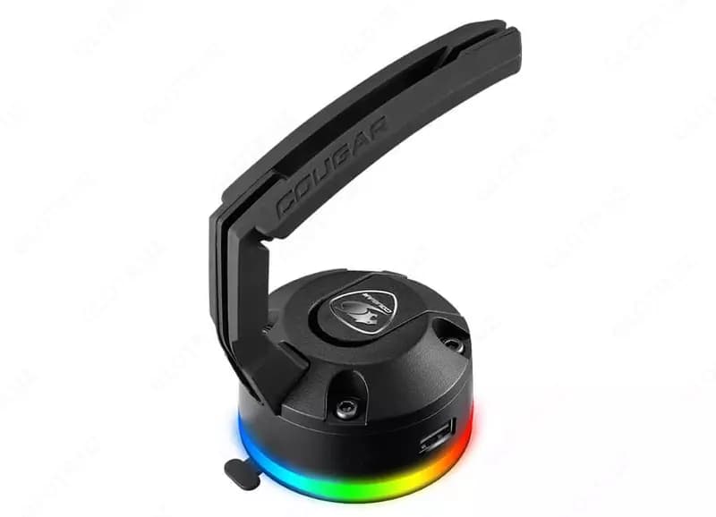 Держатель для провода ”Cougar” Bungee Bunker, USB, RGB (Арт. - 4675) Black — 4