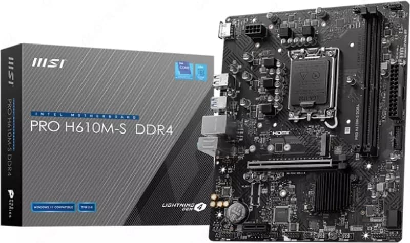 Материнская плата MSI PRO H610M-S DDR4 — 1