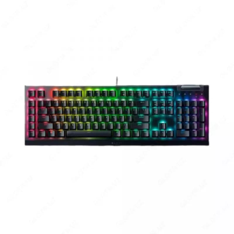 Клавиатура проводная Razer Keyboard mechanical BlackWidow V4 X, 110key, Yellow Switch, USB-A, EN/RU, RGB, black — 2