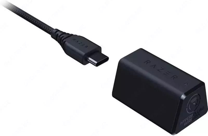 Игровая мышь (беспроводная) ”Razer” DeathAdder V3 Pro + HyperPolling Wireless Dongle Bundle (Арт. - 08447) Black — 5