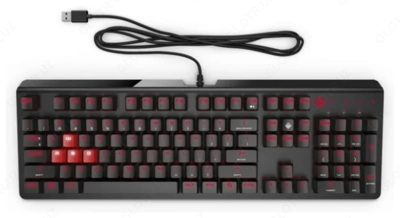Игровая клавиатура HP OMEN 1100 1MY13AA Black-Red USB — 3