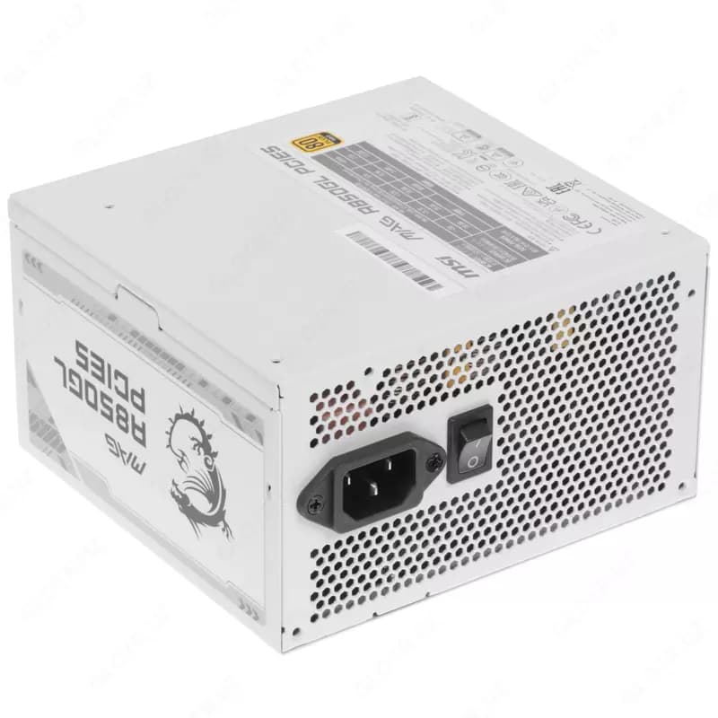 Блок питания MSI MAG A850GL PCIE5 / 80 Plus Gold / Modular / 850W (White) — 3