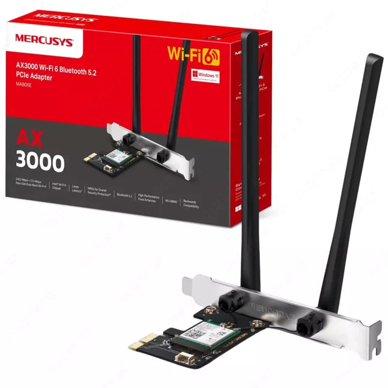 Wi-Fi адаптер + Bluetooth Mercusys MA80XE — 1