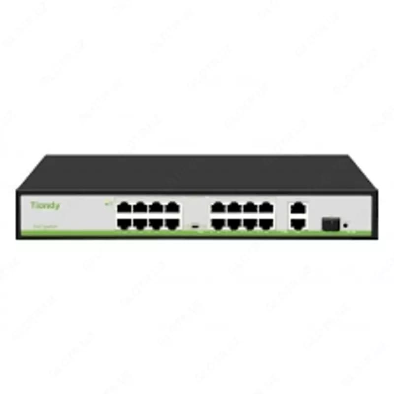 Неуправляемый РоЕ коммутатор, 19 портов. Tiandy. TC-P3S019 Spec:H/1621/AT/180 — 1