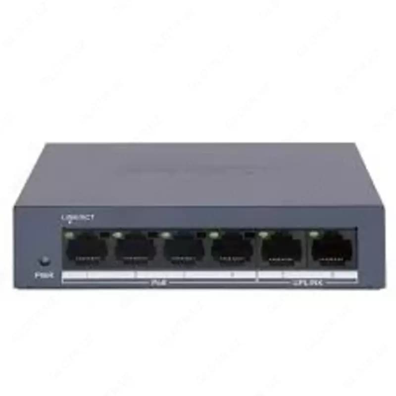 Коммутатор 4+2 портовый неуправляемый POE DS-3E0106MP-E/M — 1