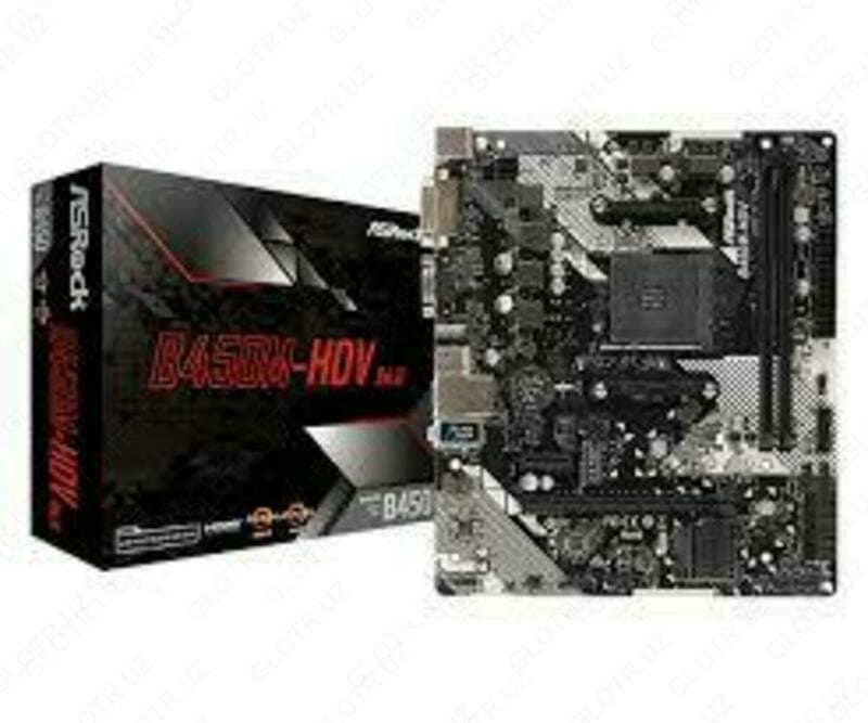 MB Asrock AMD AM4 B450M-HDV R4.0 DDR4 — 1