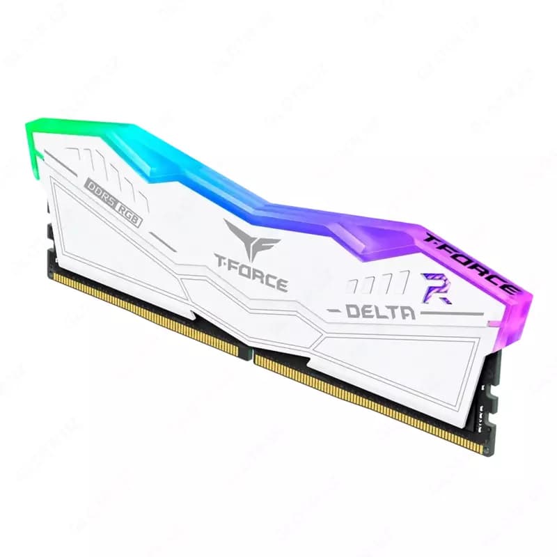 Оперативная память TeamGroup T-FORCE DELTA (2 x 16GB) 32GB 6400MHz DDR5 White RGB — 3