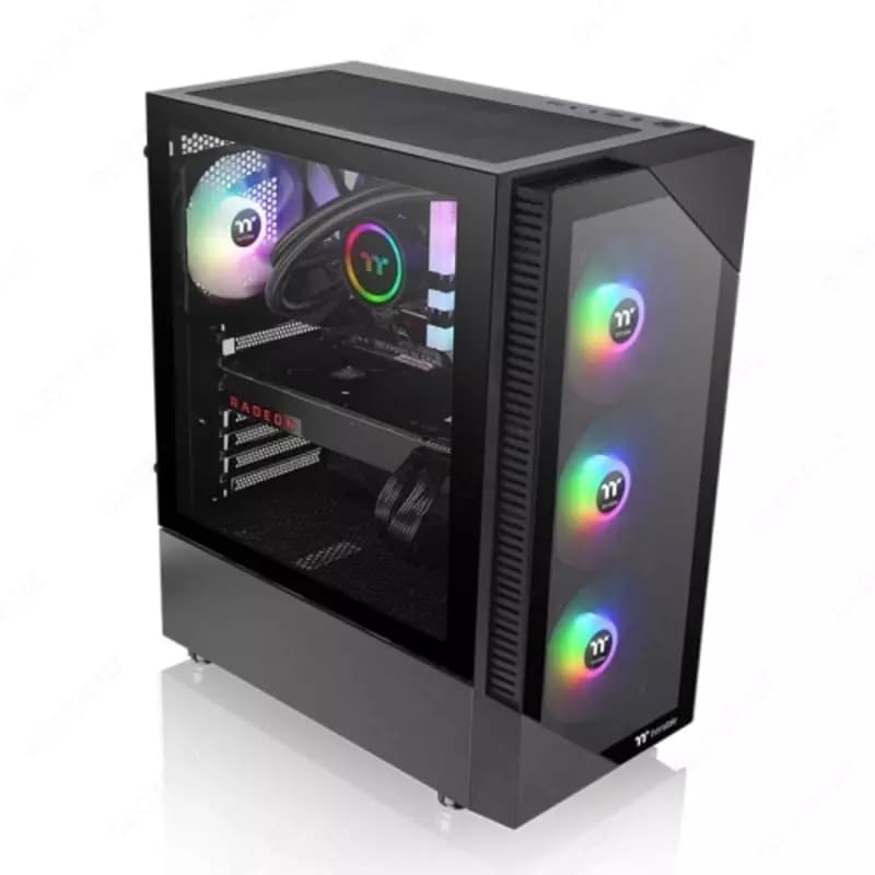 Компьютерный корпус Thermaltake View 200 TG ARGB Black (CA-1X3-00M1WN-00). — 4